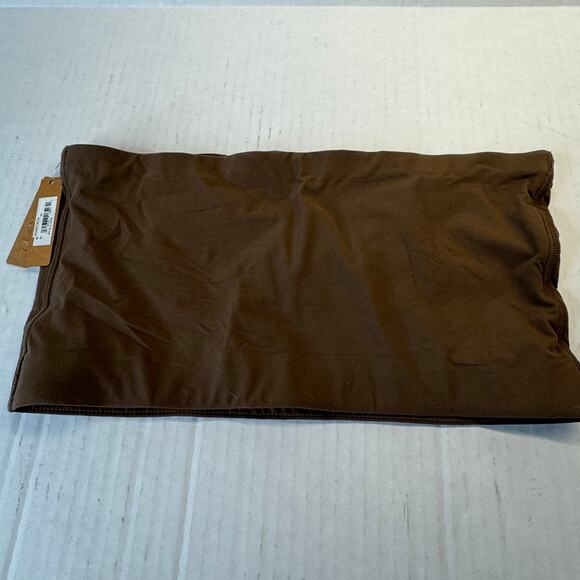 Skims Fits Everybody Bandeau Bralette Plus Size 2X Brown Strapless Seamless NWT - Picture 4 of 6